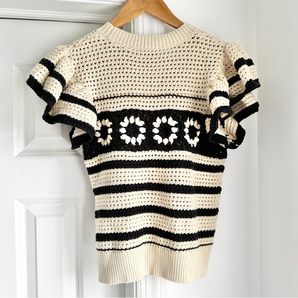 Rails Penelope Striped Crochet Top - Picture 6 of 10